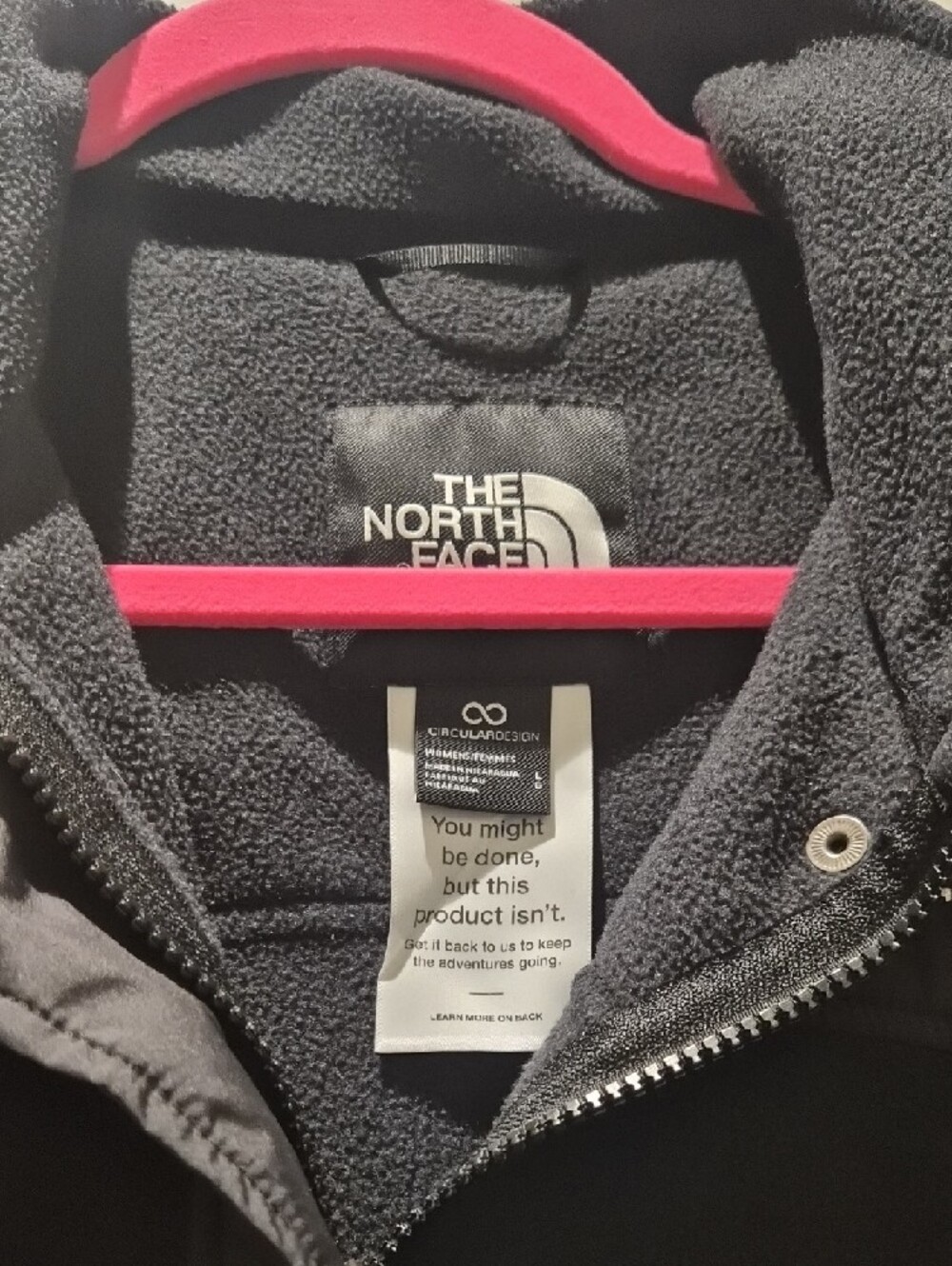 The North Face Black Fleece Jacket - Picture 2 of 5